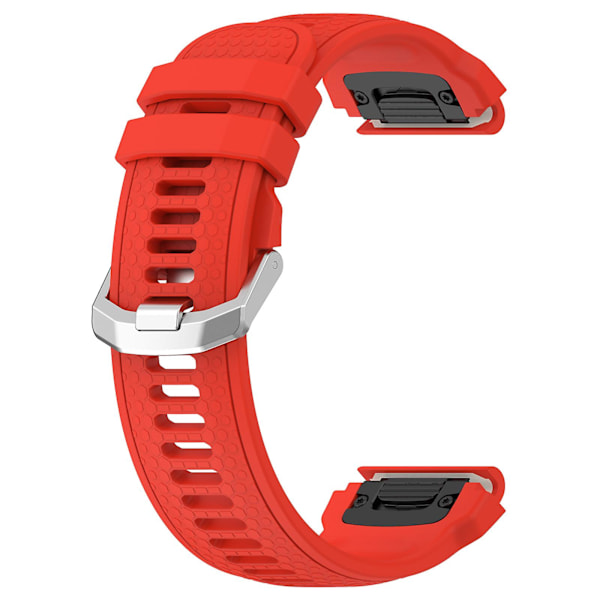 Silikoneurrem til Garmin MARQ/Approach S62/S60, udskiftningsurrem med honeycomb-tekstur Red