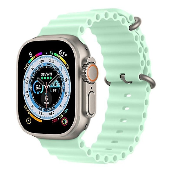 Remme til Apple Watch Series 8/7 41mm/Series 6/5/4/SE/SE (2022) 40mm/Series 3/2/1 38mm Ocean Green, Matcha Green J Apple Watch SE (2023)