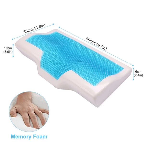 Gel Occipital Kudde Memory Foam Nackkudde, 50×30cm (Kamel) Camel