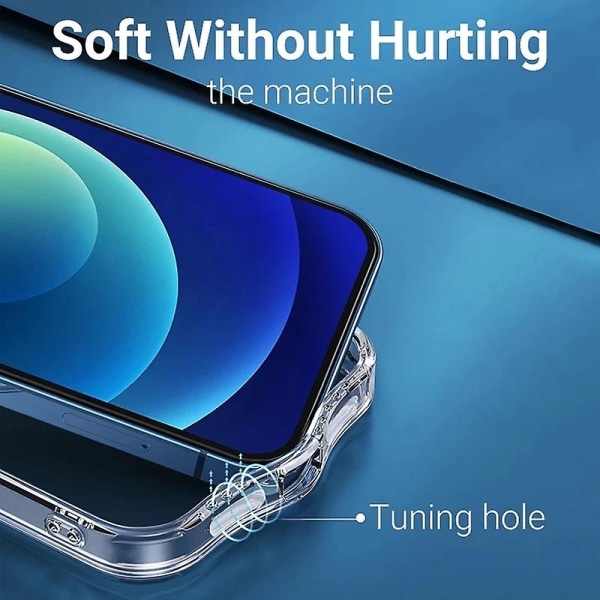 For Magsafe Magnetic Case Transparent Beskyttelse Trådløst ladedeksel For iPhone 12 mini
