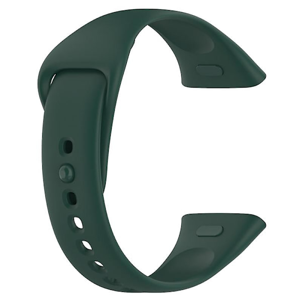Silikoneurrem til Xiaomi Redmi Watch 3/Mi Lite Watch 3 Blød rem Hurtigudløser urrem Blackish Green