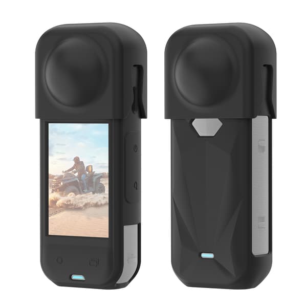 Silikonbeskyttelsesdeksel - For Insta360 X5, med linsedeksel