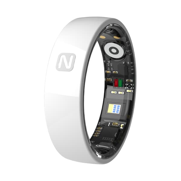 Smart Ring Nfc Tilgangskontroll Hjertefrekvens Blodtrykk Oksygen Søvn Vanntett (Hvit, 13#)