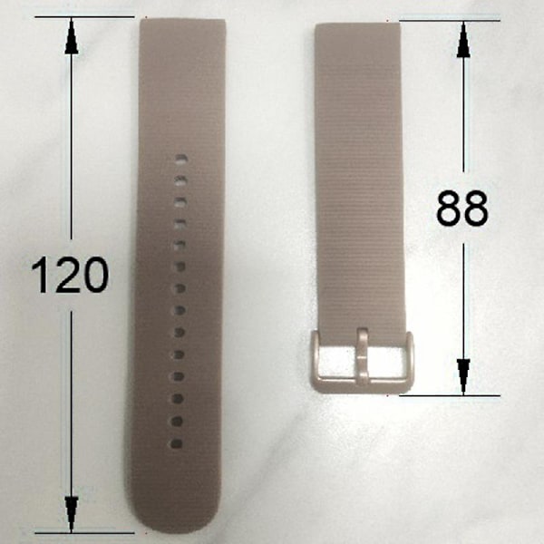 Solidfarget håndleddsbånd Justerbar silikonklokkestropp for Huami Amazfit Gts3 Grey