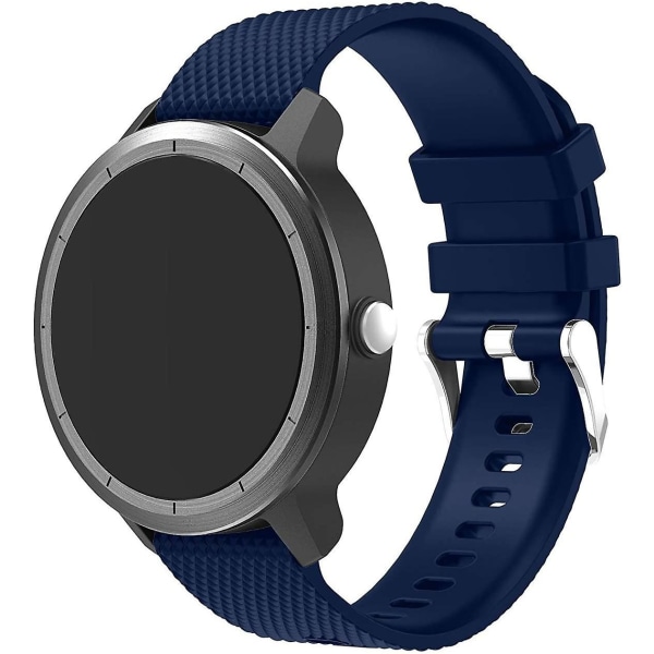 Vivoactive 3 watch , 20 mm silikonband för Garmin Vivoactive 3/föregångare 645 Music-7pack Midnight Blue