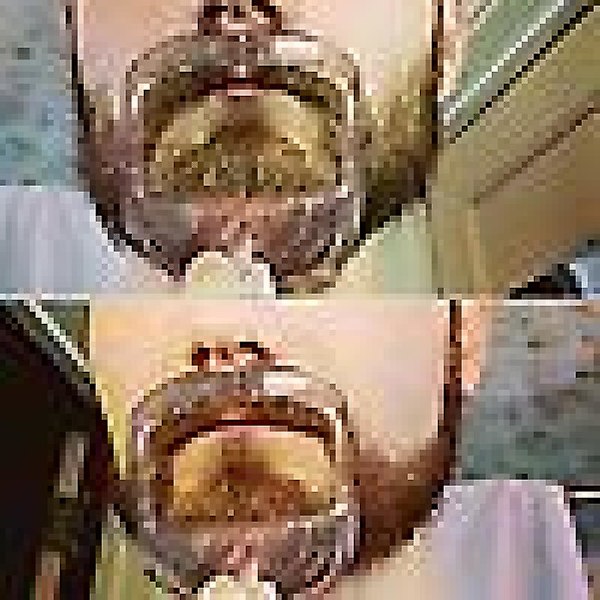 （Hvit）5 størrelser Goatee Barbering Mal Skjeggguide Shaper Skjegg Shaping & Styling Mal for Menn