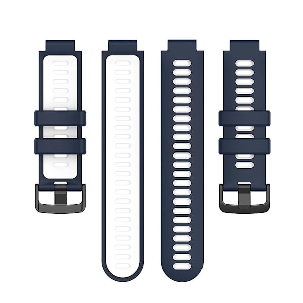 22 mm snabbkopplingsremmar för Forerunner 735XT/220/230/235/620/630 Herr Dam Blue white