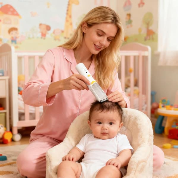 Hårtrimmer til baby med 3 tilstande til daglig brug (blå) Blue