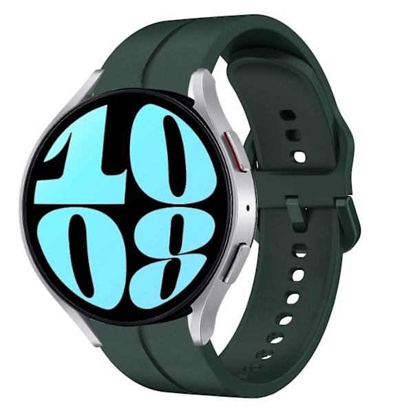20mm Silikonihihna Samsung Galaxy Watch 6 40mm:lle Dark Green