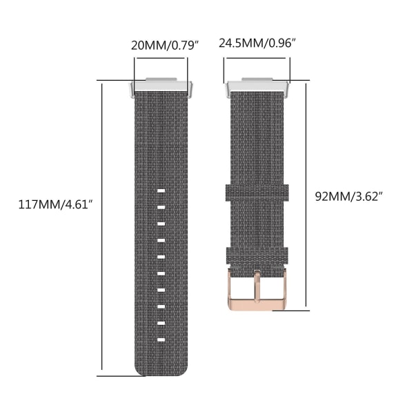 För HuaweiWatch Fit 2 för Smart Watch Nylon Loop Strap Armband Andas handled Purple stripe