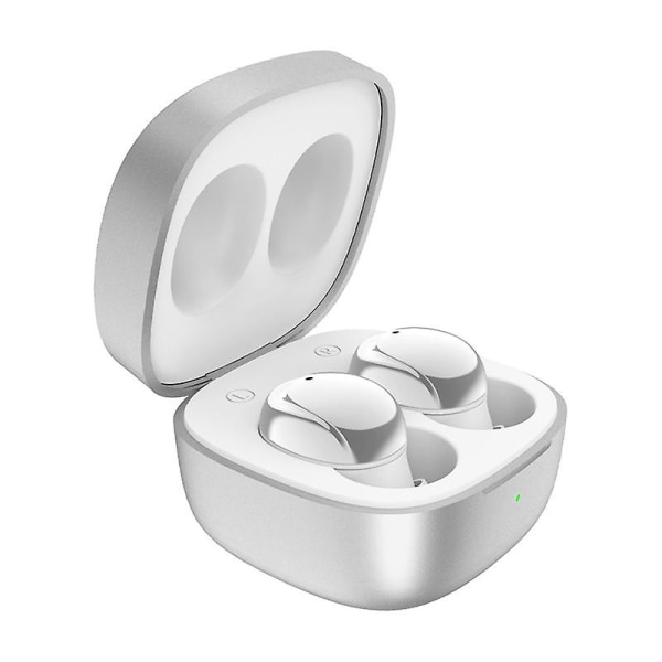 Mini In-ear Bluetooth Headset Trådløst For Mobiltelefon Nettbrett Electroplating white