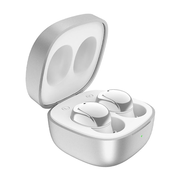 Mini In-ear Bluetooth Headset Trådløst Til Mobiltelefon Tablet Electroplating white