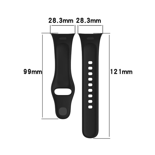 Silikonarmbandsbälte för Watch 3 anti-scratch Smartwatch Rem Loop-Armband Dark green