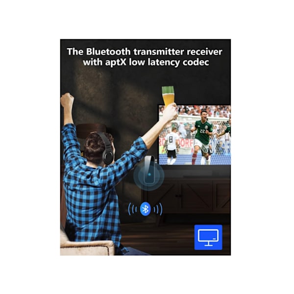 Bluetoothadapter för bil, 3,5 mm Aux-ingång, Aux till Bluetooth med på/av-knapp för
