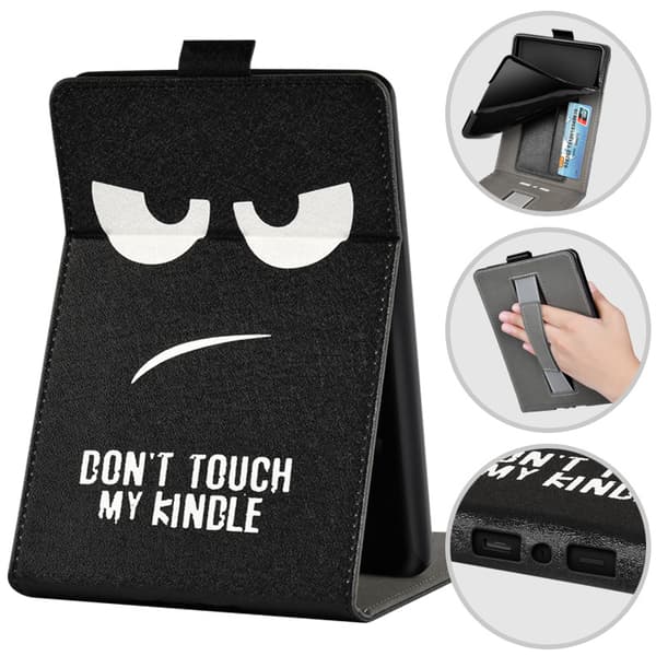 Etui - Til Kindle Paperwhite 6 12. generation 7\" (2024), med håndrem (Store øjne)