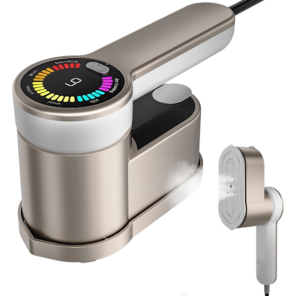 Håndholdt tøjdamper, med 6 strygeindstillinger 1200W damper (guld)