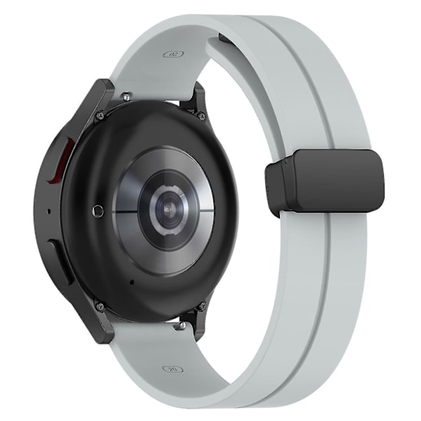 Klockarmband för Samsung Galaxy Watch 6/Watch 5/Watch4 40mm/44mm/Huawei Watch GT 3 42mm/Garmin Venu2 Light grey, Light Grey H Samsung Galaxy Watch 5