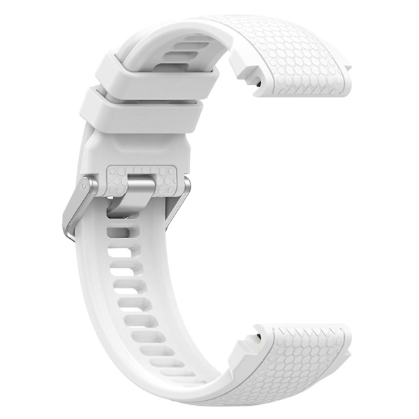 Silikonklokkebånd for Garmin MARQ/Approach S62/S60, Honeycomb Texture Replacement Watch Strap White