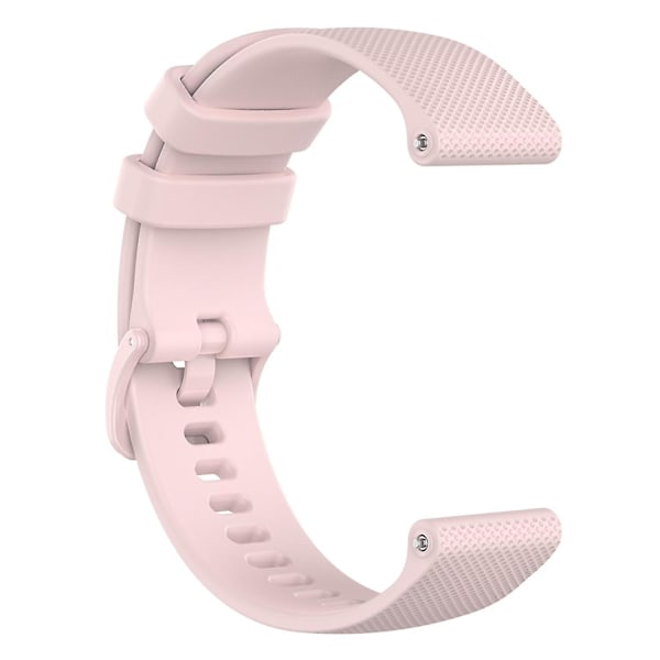 For Xiaomi Haylou Solar LS01/ID205/Willful SW021 Universal Grid Texture Replacement Rose Pink E Other Smartwatch Model