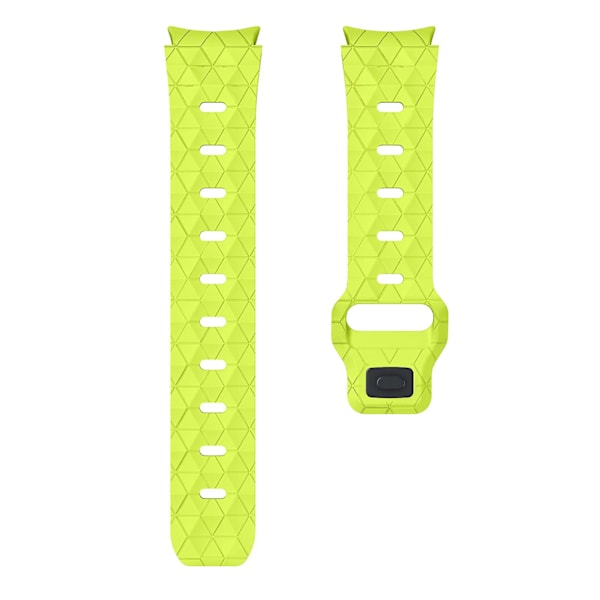 KLB-ZQWFKGJ-001 For Samsung Galaxy Watch 4 / 5 / 6 Fotballmønster Silikonklokke Rem Stropputskifting Lime Green