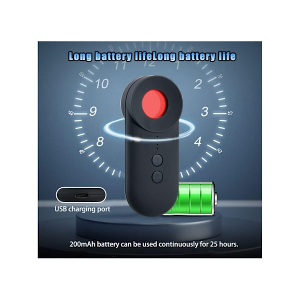 Superstarka Små LED-ficklampor 900Lm Roterande för Stressreducering Uppladdningsbar USB EDC Nyckelringsficklampa med Clip COB-ljus Svart