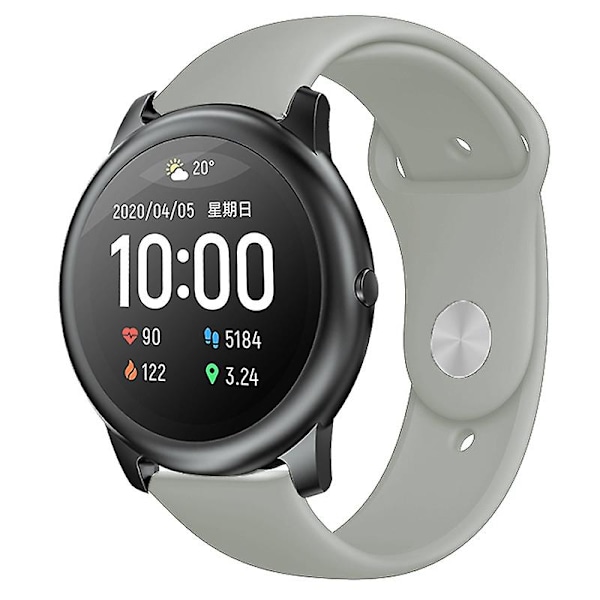 22 mm silikonarmband för smartklocka med nitar Grey C Other Smartwatch Model