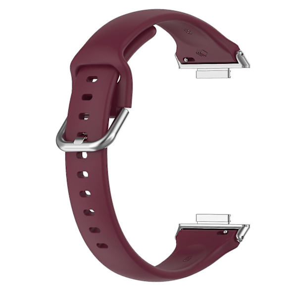 För Huawei Watch Fit 2 Silikon Armband Snabbkoppling Sport Rem Ersättning Armband Wine red, Wine Red I Huawei Watch Fit 2