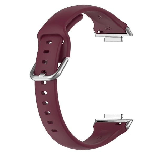 For Huawei Watch Fit 2 Silikonklokkebånd Hurtigutløsning Sportsrem Erstatningsarmbånd Wine red, Wine Red I Huawei Watch Fit 2