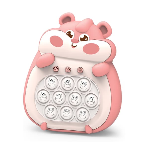 Pop The Target! Håndholdt Speed Push Spillemaskine (Hamster Pink)
