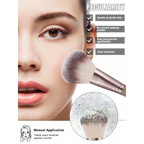 Makeup børstesæt kaffe (39 stk. sæt)