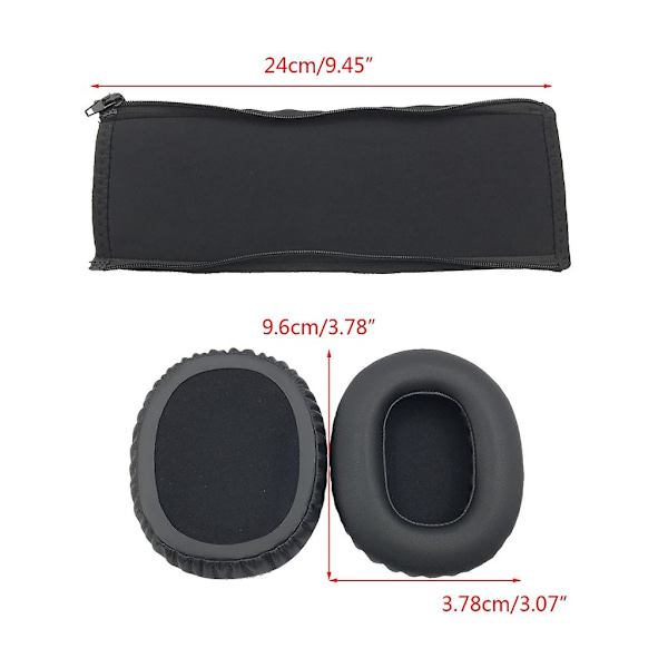 Korvatyynyjen pehmusteet Denon Ah-mm400 -kuulokkeille A head beam