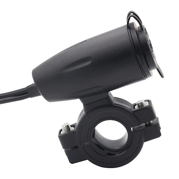 Dobbel USB motorsykkel lader sokkel hurtiglader med LED-lys 5v 4.8a lader