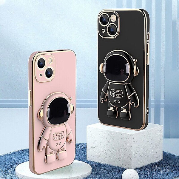 Astronaut sammenleggbart stativdeksel For iPhone Xs Max Black