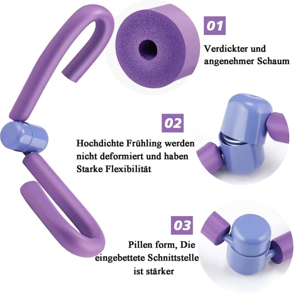 Lårtræner, Bentræner, Lårtrimmer, Bentræner, Multifunktionel Bentræner, Lårtrimmer, Lårmotionscykel, Styrketræner purple