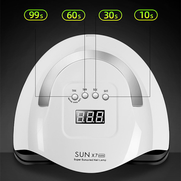 Sun X7 Max Led Uv Kynsilamppu 114W Geelilakan Kuivattamiseen