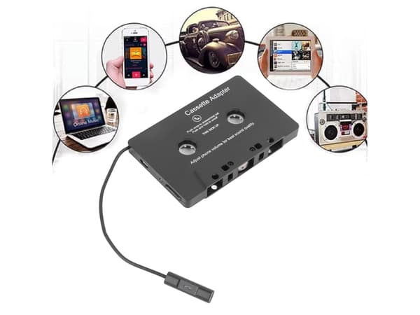 Bluetooth Kassette Modtager Audio Båndafspiller Sort Bluetooth 5.0 Kassette Aux Adapter