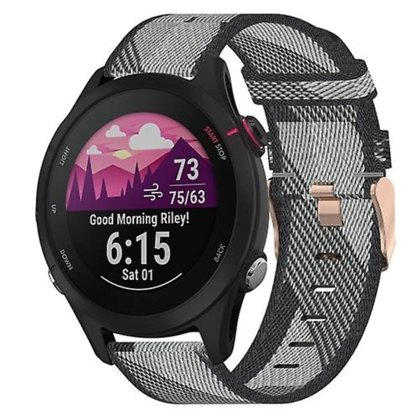 Garmin Forerunner 255s 18mm nylon CWV- watch Grey