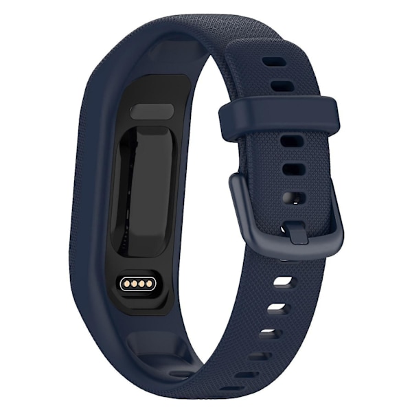 For Garmin Vivosmart 5 Anti-scratch silikone urrem med etui beskytter håndledsrem Ocean blue, Navy Blue I Garmin Vivosmart 5