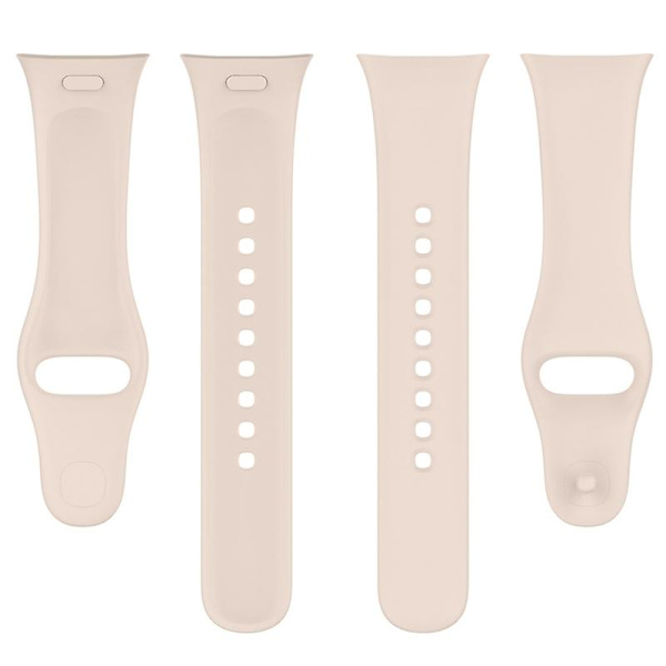 Silikoneurrem til Xiaomi Redmi Watch 3/Mi Lite Watch 3 Blød rem Hurtigudløser urrem Beige