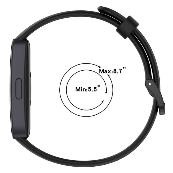 Passer til Huawei Band 8 TPU-utskiftbar armbånd Ink Blue
