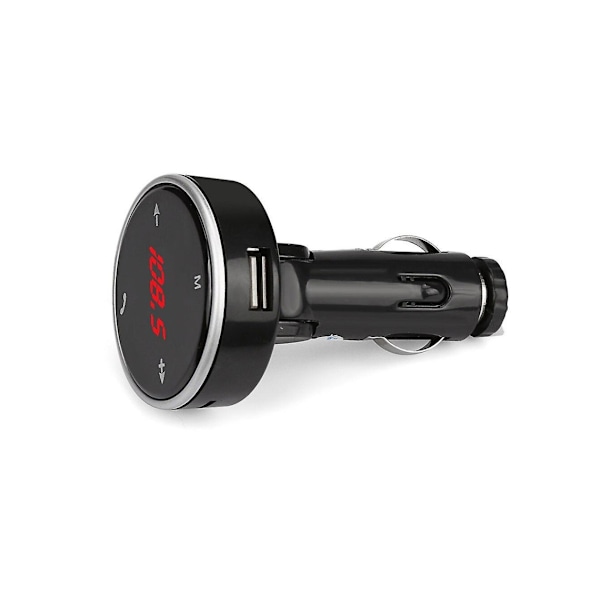 Bluetooth FM-sender med LCD-display og USB-oplader til Android/iPhone - Mp3-afspiller og håndfri opkaldstilbehør,