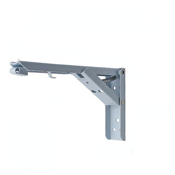 Rustfritt stål Folding Triangle Bracket Vegg Foldeskillevegg 12inch white
