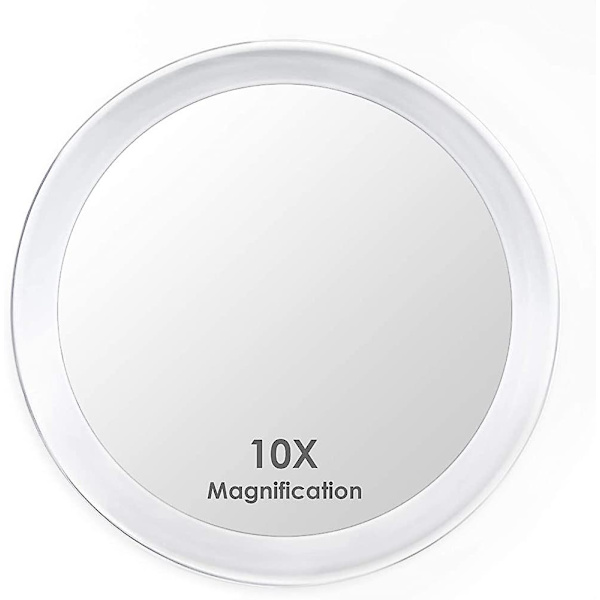 10x suurentava peili 3 imukupilla, meikkipeili 10x suurennuksella