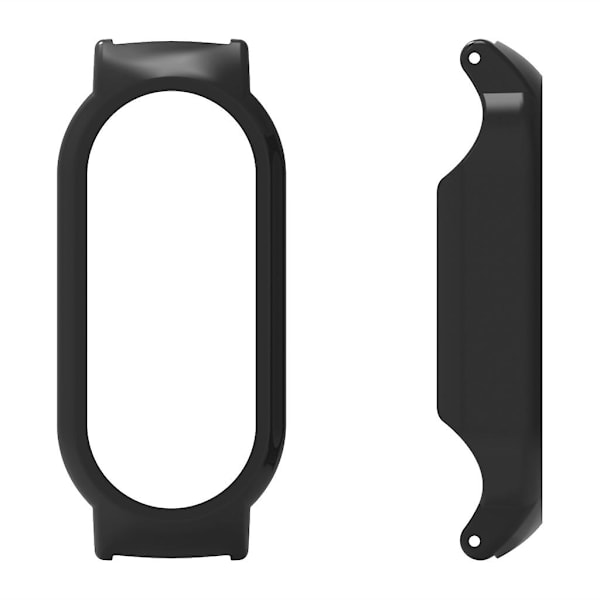 För 8/8 NFC Full Edge-Screen Protector Case Watch Bumper-Shell Dammtätt cover Black