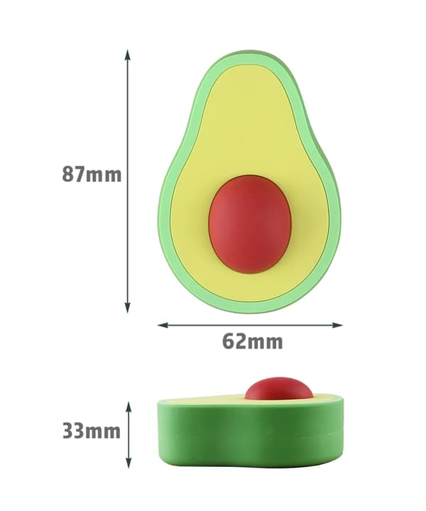 Bluetooth-højttaler i avocadoform, 4 timers batterilevetid