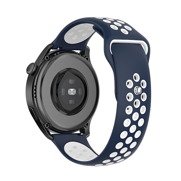 Dubbelfärgat justerbart silikonklockarmband 22 mm för Huawei Watch 3/Watch 3 Pro/Teal Multicolor N