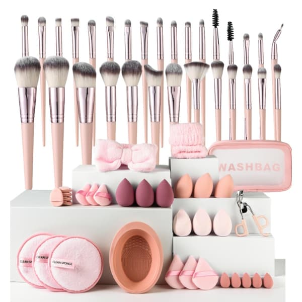 Sminkekostsett Rosa (64-pakning)