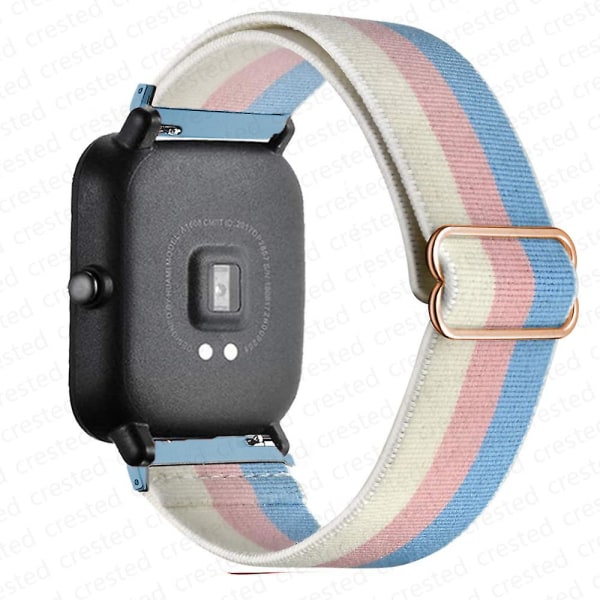 20mm/22mm ranneke Amazfit Gts 4//2/2e/3/gts2 Mini/gtr 4/3/ pro/gtr2/47mm/stratos Nylon elastinen watch rannekoru Amazfit haarukkahihna 20mm blue pink yellow