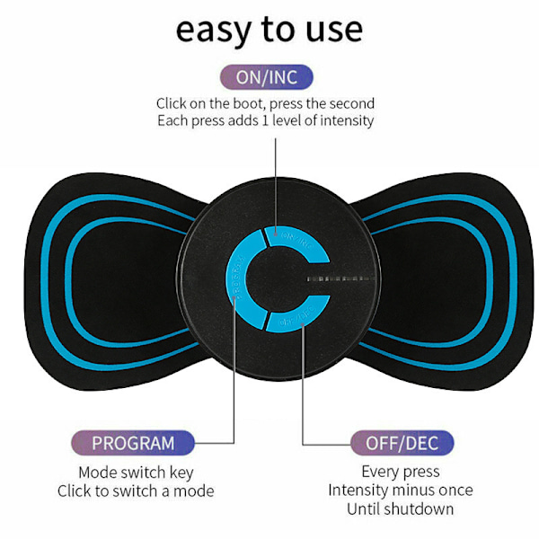 Elektromagnetisk Vågmassager Formningsenhet USB