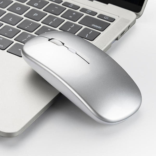 Bluetooth Trådløs mus Pc Trådløs mus Computer Bærbar Note-bog Trådløs mus 2.4g Gray